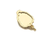 Dianty Embossment Lion Head Shape Pendant/Charm,, Sku#F1368C