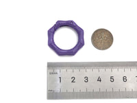 Colorful Enamel Bamboo O Ring Spring Clasp, Octagon Easy ope