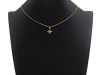 Clear CZ Micro Pave North Star Shaped Pendant/Charm, Star Cubic Zirconia Pendant Charm, 13x15mm,sku#Z805