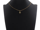 Clear CZ Micro Pave North Star Shaped Pendant/Charm, Star Cubic Zirconia Pendant Charm, 13x15mm,sku#Z805