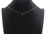 Black CZ Micro Pave Five Star Shape Pendant, Five Star Pave Pendant, Gold plated, 7x9mm, Sku#Z699