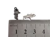 CZ Micro Pave Shooting Star Pendant/Charm, Star charm, Cubic Zirconia Pendant Charm,7x13mm,sku#F925