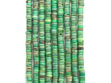 Natural Green Opal Heshi Gemstone Beads, Beads size 4x1.5mm, Green Opal Beads, 15.5" Full Strands, sku#U621
