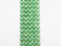 Mystic Plated Natural Faceted Green Aventurine beads, 6mm/8m