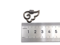 Clear CZ Micro pave Wing Clasp, CZ Pave Cloud Clasp, Gold/Silver/Rose Gold/Gunmetal Carabiner Clasp, 19x25mm, sku#H272
