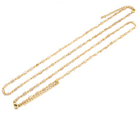 16"/18" Simple Beige Milky Cylinder Beads Gold ball Chain Necklace, Layering Necklace, Netural Beaded Necklace, sku#EF02