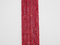 Smooth Round Red Coral beads, Sku#U281