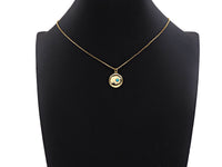 Red Turquoise Stone Coin Pendant/Charm, Sku#L408