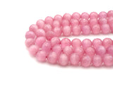 Special Cut Cat's Eye Pink Round Faceted Beads, 6mm/8mm/10mm/12mm Round Faceted, 15.5'' Full Strand, Sku#UA195