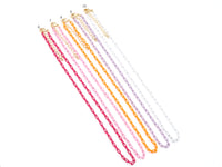 NEW STYLE!!! 3.5mm Enamel Paperclip Chain Bracelet/Necklace, 7"/16"/18"/20"/22"/30"/36" Wholesale Paper Clip Chains Necklaces, sku#EF76