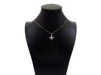 Gold Filled Big Clear CZ Micro Pave Clover Shape Pendant,14K Gold Filled Clover Charm, Necklace Bracelet Pendant,16x19mm,Sku#CP29