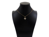 Gold Filled Big Clear CZ Micro Pave Clover Shape Pendant,14K Gold Filled Clover Charm, Necklace Bracelet Pendant,16x19mm,Sku#CP29