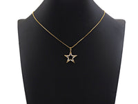 CZ Micro Pave Large Five Star Shape Pendant , 23x25mm,  SKU#F1186C