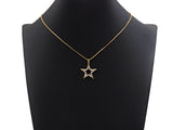 CZ Micro Pave Large Five Star Shape Pendant , 23x25mm,  SKU#F1186C