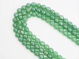 Mystic Plated Natural Faceted Green Aventurine beads, 6mm/8m