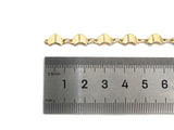 6x10mm Dainty Moon Link Chain by Yard, sku#M368