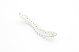 CZ Micro Pave S-Shape Connector for Bracelet/Necklace,Silver/Gold/Rose Gold/Gunmental Spacer Connector/Link Connector,4x36mm,sku#E403