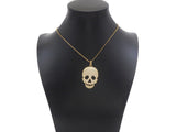 CZ Micro Pave Skull Shape Pendant/Charm,Cubic Zirconia Charm, Necklace Bracelet Charm Pendant,26x40mm, Sku#F1370