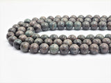 Smooth Round Africa Turquoise beads, 6mm/8mm/10mm/12mm Gray Gemstone beads, Africa Turquoise beads, 15.5inch strand, SKU#U265