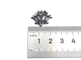 Lotus Flower Connector Charm, Gold/Rose Gold/Silver/Gunmetal Color Flower Charm, 16x20mm, sku#Z958
