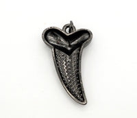 CZ Micro Pave Horn With Heart Pendant/Charm,Cubic Zirconia Paved Charm, Necklace Bracelet Charm Pendant, 22x37mm,sku#F513