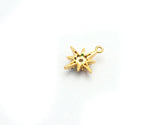 Colorful CZ North Star charm,  Star charm, Sku#B105