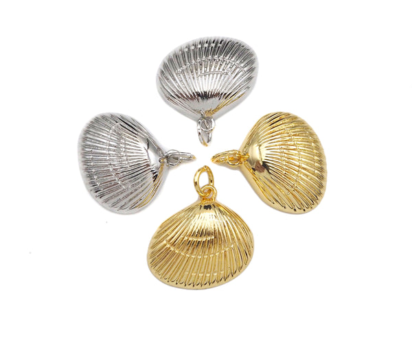 Gold silver Shell Shape Pendant/Charm,sku#L411