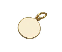 Gold Filled Colorful Clover On Round Shape Pendant, 14K Gold Filled White/Black/Pink/Blue Charm, Necklace Bracelet Charm, 10x12mm, Sku#CP33