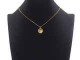 CZ Micro Pave Star On Round Coin Shape Pendant, Gold/Silver Plated Jewelry, Necklace Bracelet Charm Pendant, 14x16mm,sku#F1214
