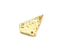 CZ Micro Pave Embossed Lady On Triangle Pendant,Cubic Zirconia Matt Silver/Gold Charm, Necklace Bracelet Charm Pendant, 19x13mm, Sku#Y453