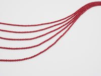 Red Coral Faceted Round Beads, Sku#U282