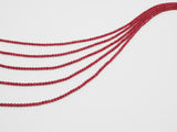 Red Coral Faceted Round Beads, Sku#U282