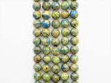 Top Quality Natural K2 Jasper Smooth Round Beads,6mm/10mm/12mm/14mm/16mm Greenish Blue Gemstone Beads,15.5" Full Strand,SKU#U317