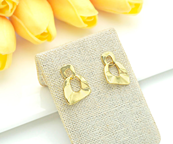 Gold Filled Triangle Geometric earrings, Triangle Earrrings, Triangle shape earrings, sku#J319