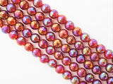 Mystic Quality Faceted Carnelian Beads,6mm/8mm/10mm, Red Carnelian Beads,15.5" Full Strand, SKU#U302