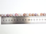 Natural Smooth/Faceted Round Pink/Blush Mix of Agate beads, 6mm/8mm/10mm/12mm Natural Gemstone beads,Agate Beads, 15.5inch strand, SKU#U240