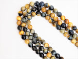 High Quality Natural Golden Blue Round Tiger Eye beads, 6mm/8mm/10mm/12mm/14mm Genuine Beads, Tiger Eye Beads, 15.5inch strand, SKU#U285