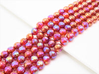 Mystic Quality Faceted Carnelian Beads,6mm/8mm/10mm, Red Carnelian Beads,15.5" Full Strand, SKU#U302