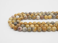 Natural Faceted Crazy Lace Agate beads, 4mm/6mm/10mm/12mm/14mm Natural Yellow Gemstone beads, Natural Agate Beads, 15.5inch strand, SKU#U241