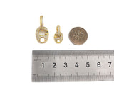 CZ Micro Pave Soda Tab Shape Pendant/Charm,Cubic Zirconia Charm, Necklace Bracelet Charm Pendant,9x11mm/12x16mm, Sku#LK221