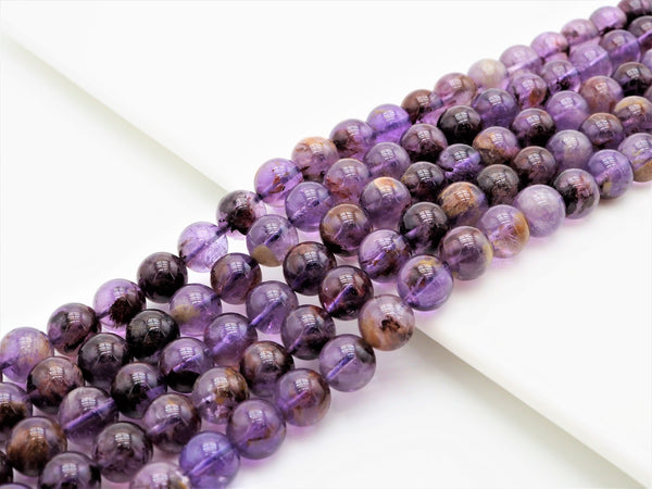Quality Natural Purple Phatom Round Smooth Beads, 6mm/8mm/10mm/12mm beads, Purple Gemstone Beads, 15.5inch strand, SKU#U307