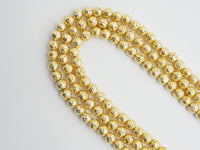 NEW STYLE Gold Plated Lava Round Beads, 4mm/6mm/8mm/10mm/12mm Gold Gemstone Beads, Wholesale Gemstone Beads, 15.5" Full Strand,SKU#S110