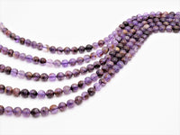 Quality Natural Purple Phatom Round Smooth Beads, 6mm/8mm/10mm/12mm beads, Purple Gemstone Beads, 15.5inch strand, SKU#U307