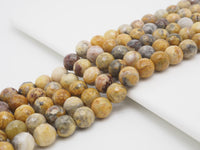 Natural Faceted Crazy Lace Agate beads, 4mm/6mm/10mm/12mm/14mm Natural Yellow Gemstone beads, Natural Agate Beads, 15.5inch strand, SKU#U241