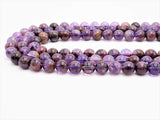 Quality Natural Purple Phatom Round Smooth Beads, 6mm/8mm/10mm/12mm beads, Purple Gemstone Beads, 15.5inch strand, SKU#U307