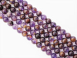 Quality Natural Purple Phatom Round Smooth Beads, 6mm/8mm/10mm/12mm beads, Purple Gemstone Beads, 15.5inch strand, SKU#U307