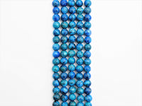 Natural Blue African Turquoise beads, Round Smooth 6mm/8mm/10mm Natural Gemstone Beads,Turquoise Beads, 15.5'' Full Strand, SKU#U298