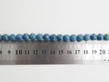 Natural Blue African Turquoise beads, Round Smooth 6mm/8mm/10mm Natural Gemstone Beads,Turquoise Beads, 15.5'' Full Strand, SKU#U298