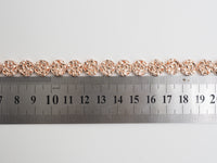 Natural Druzy Style Rose Gold Copper Color Hematite beads,Round Flat Coin Gemstone Beads,8mm/10mm/12mm, 15.5inch full strand,SKU#S98