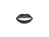 CZ Micro Pave Large Lip Pendant/Charm,Cubic Zirconia Paved Charm/Focal, Necklace Bracelet Charm Pendant, 36x20mm,sku#F522/F531